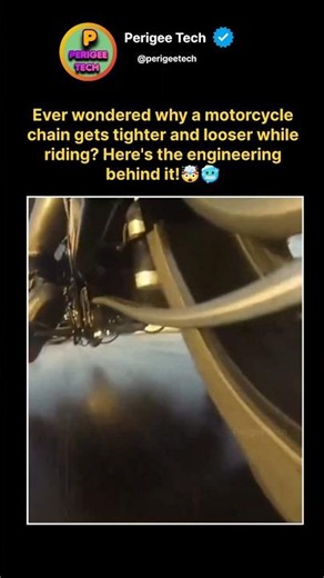 Why Does a Motorcycle Chain Change Tension? 🏍️🤯