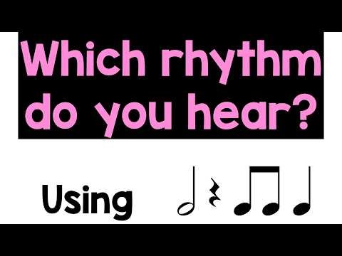 Which rhythm do you hear? #7 (rhythm comparison practice)