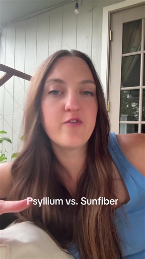 I love a lot of fiber types but these are supplemental forms I use most often! Psyllium: viscous and non-fermentable, great for diarrhea and rapid motility to slow things down and support stool formation Sunfiber: less viscous and prebiotic, so still a benefit with diarrhea, but can be better tolerated in constipation, and it feeds the good gut bugs #guthealth #fiber