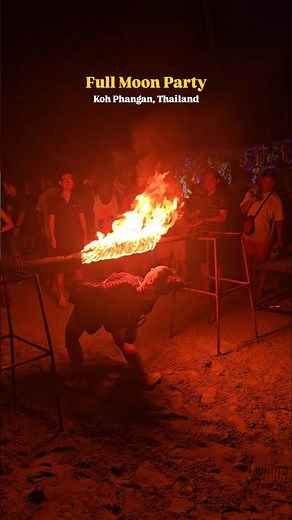 Full Moon Party Koh Phangan 🌕🔥 | Full Moon Party Thailand #shorts