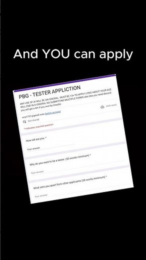 Tester Applications #battlegrounds #robloxshorts #roblox #tester #shorts