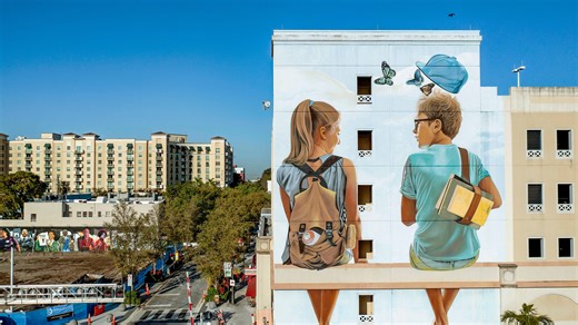 West Palm painting over iconic 6-story mural at Clematis Street garage