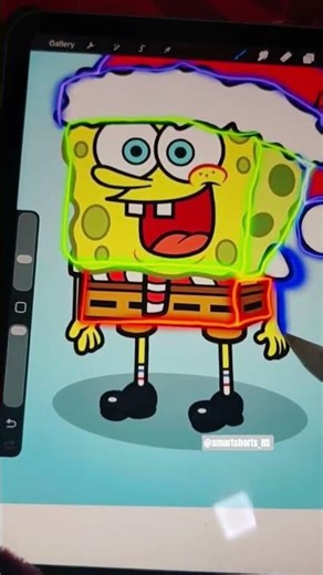 how to draw spongebob #drawing #art #shorts #spongebob