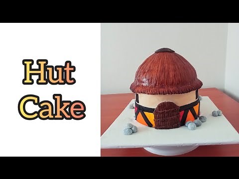 How to make a Simple African Hut Cake| Hut Cake Tutorial| African Traditional Wedding Cake Tutorial