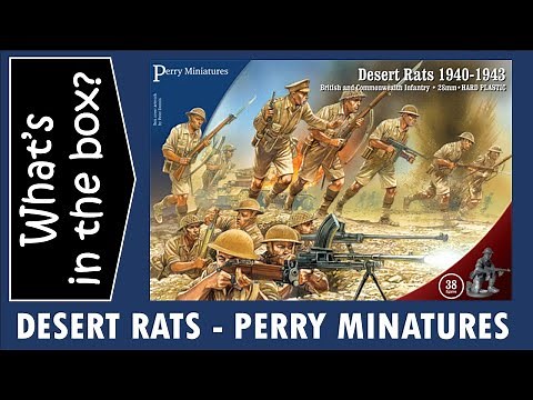 Perry Desert Rats - Unboxing & kit review - 28mm WW2 Figures