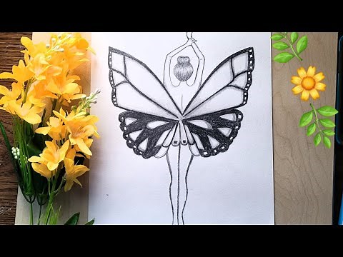 Como dibujar un hada realista paso a paso a lapiz