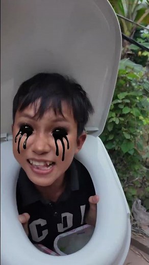 Toilet monster appears 😱#shorts