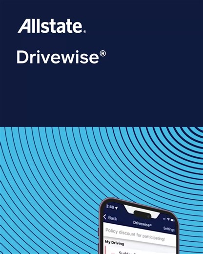 The best auto rate is a rate based on you. Find out how Drivewise® from Allstate rewards you for safe driving.* | Allstate