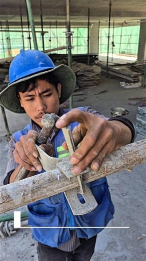 Support beam installations process #shorts #construction #building #civilengineering