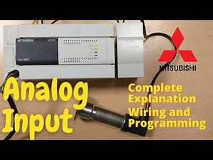 Lesson #8 || How to connect analog 4 to 20mA sensor transmitter with Mitsubishi PLC Gx developer