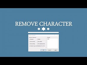 42. CARA REMOVE CHARACTER | KUTOOLS