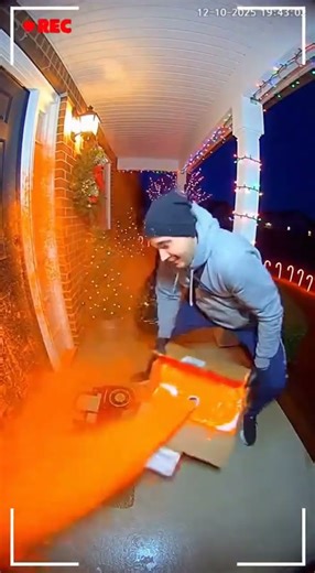 Thief Steals Bait Package & Gets BLASTED! 😂🎄 #PackageThief #JusticeServed