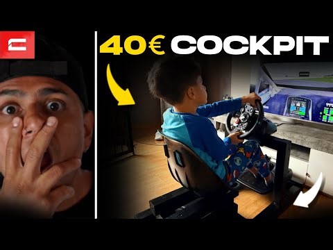 I built my kids a sim racing cockpit for less than €40 🔥 #simracing