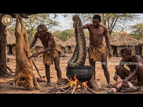 Hadzabe Tribe Hunting: Face To Face With A Giant African Python In The Wild