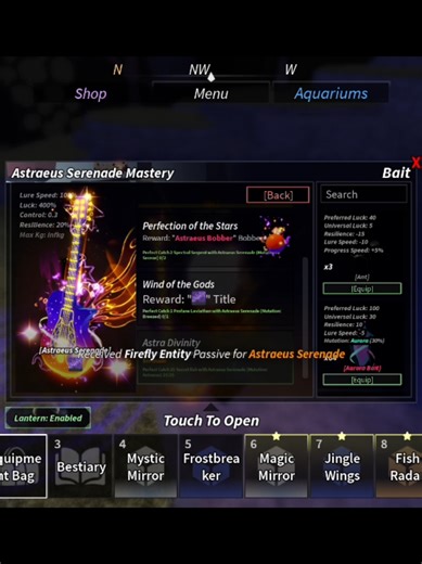 Firefly Entity and Astreus Bobber Explained in Fisch