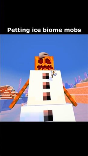 Petting ice biome mobs