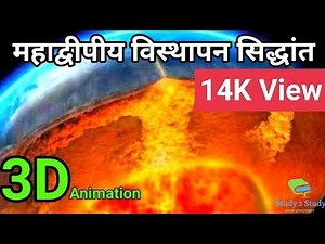 Plate tectonic theory प्लेट विवर्तनिकी सिद्धांत, 3D Animation video, Geograph study 2 study