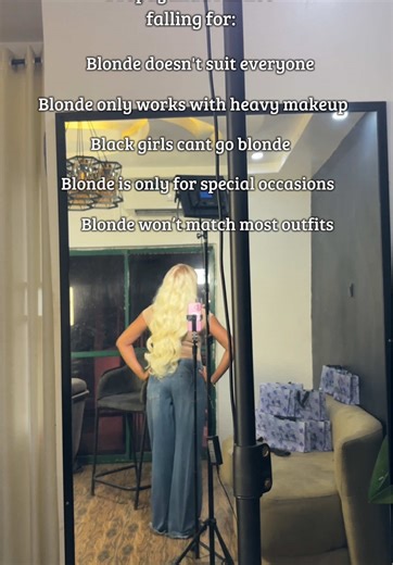 Trying the right blonde isn't just a color change, It illuminates your features, changes how your makeup pops, and can make you see a whole new version of yourself in the mirror. Get yourself a blonde 👱‍♀️ and next thing you know, you're catching your reflection and thinking,
