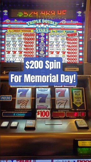 $200 Spin for Memorial Day! Triple Double Stars at Bellagio