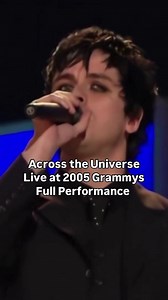On this day in 2005, Billie Joe Armstrong joined Bono, Norah Jones, Alicia Keys, Stevie Wonder, Steven Tyler, Tim McGraw, Brian Wilson, Scott Weiland, Slash, Duff McKagan and Alison Krauss for a special performance of Across the Universe at the 47th Grammy Awards. All these artists came together to raise funds for the Red Cross in support of the victims of the 2004 tsunami. 💙 #greenday #billiejoearmstrong | Green Day Italy - Italian Rage and Love