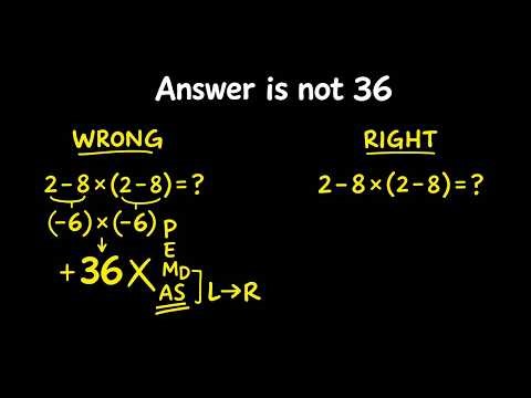 Struggling with 2-8 * (2-8)? Solve It the Right Way | PEMDAS Explained | Math Rewind