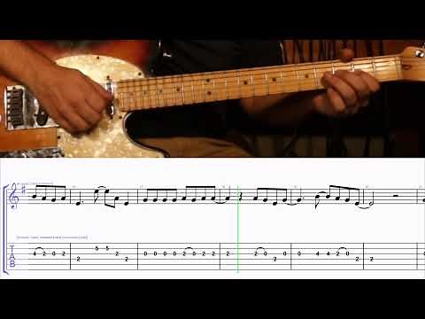 How to Play the Melody to Sittin' on the Dock of the Bay on Guitar with TAB