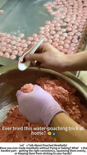Hand‑Formed Meatballs – Poaching in Water for a Tender, Silky Bite! 🍡👨‍🍳