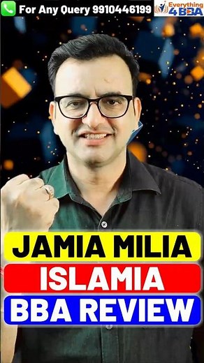 BBA at Jamia Millia 2026 - Cutoff, Fees & Expected Salary