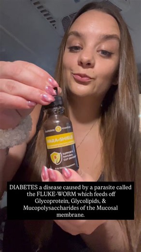 DIABETES A disease caused by a parasite called the FLUKE-WORM which feeds off Glycoprotein, Glycolipids, and Mucopolysaccharides of the Mucosal membrane. This membrane surrounding the pancreas invading the blood cells eating the Iron phosphate molecule out of them creating abnormal cell division that destroys insulin and glucose characterized by high blood sugar, refer to as hyperglycemia. It makes sugar build up in your bloodstream rather than directly into your cells. That causes weakness to t
