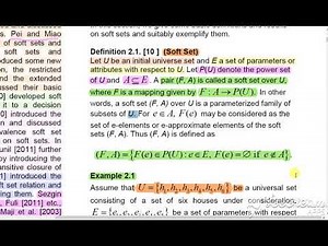 Soft set | Definition | Examples | Soft set theory