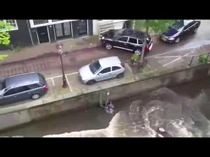 car hit another car thrown in water meme deja vu