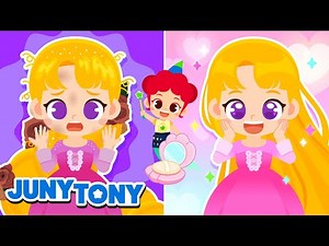 Transformação de Princesa | Princesas Limpinhas e Lindas | Música Infantil | JunyTony em Português