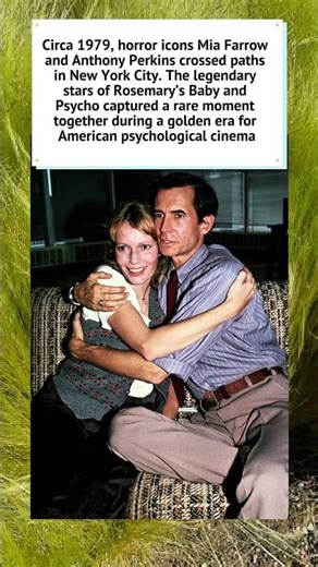 Mia Farrow and Anthony Perkins in NYC: 1979 🗽 #AnthonyPerkins #MiaFarrow