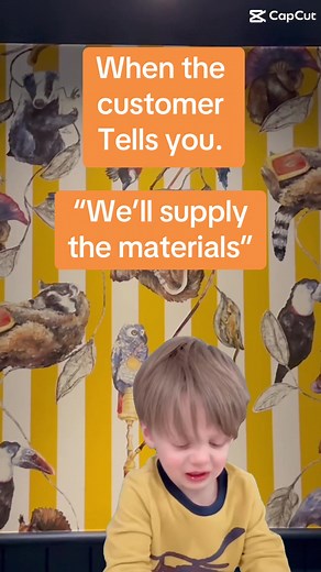 When the customer tells me “we’ll supply the materials”#fyp #decorators #selfemployeduk #paintinganddecorating @Decorators Forum UK