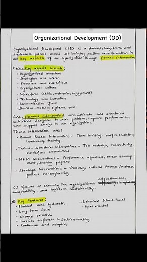 Concept of Organizational Development (OD)