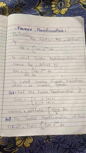 MMP2 Topic: Fourier Transformation