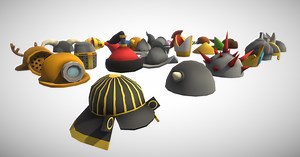 Ultimate Low Poly Battle Hat Collection | Props | Unity Asset Store