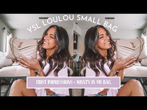 YSL SAINT LAURENT SMALL LOULOU REVIEW!! What's in my bag?? IS IT WORTH IT? 2021 Purchase!
