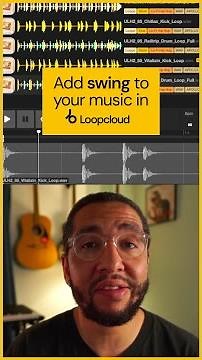 Add swing to your music in Loopcloud