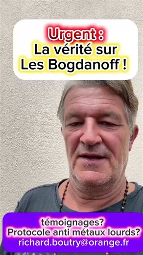 🚨 URGENT : La vérité sur les Bogdanoff !Un proche qui les a accueillis 2 ans dans ses locaux pour refaire Temps X témoigne :« Ils étaient fiers d’être parmi les premiers vaccinés en France pour Canal+. En pleine forme, muscu la nuit… Quelques jours plus tard, morts à quelques jours d’intervalle. »Richard Boutry : « Les médias nous mentent. Tous vaccinés, tous baisés. » 😳À partager sans filtre 🔥#Bogdanoff #Verite #TempsX