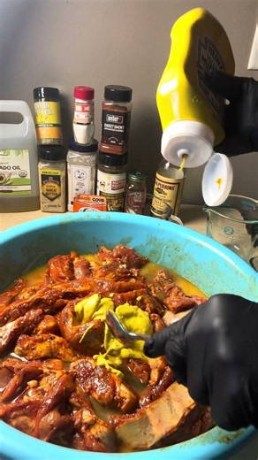 St. Louis Ribs & Rib Tips Marinade 🍊🔥 My Signature Recipe #shorts