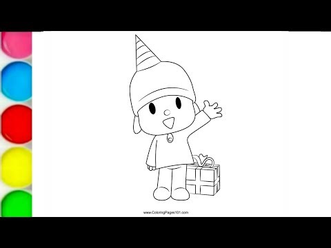 Pocoyo cartoon colouring pages, pocoyo and pato episodes in english, pocoyo drawing for kids #29
