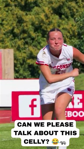 Is this the Wisconsin Badger celly? Because we have questions. 😅🦡⚽️