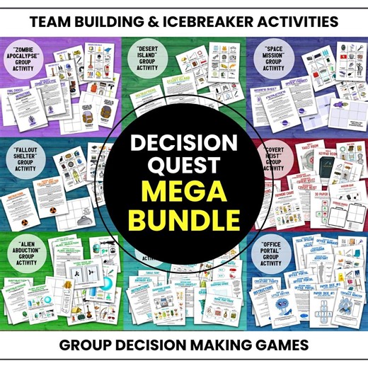Decision Quest Team Building Games MEGA BUNDLE, Printable Icebreaker Activities for Group Decision-making - Etsy
