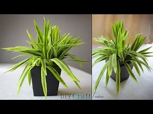 How to Make Artificial Plant For Home Decoration | DIY Faux Plants & Planter From Fomic sheets