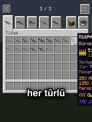 Minecraft En İyi Silah Modu 2 #minecraftmods #minecraft #minecrafttutorial #minecraftbuilding