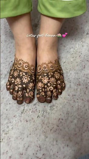 Feet henna turoeial | finger mehendi design| bridal feets|lotus feet henna |latest leg henna #henna