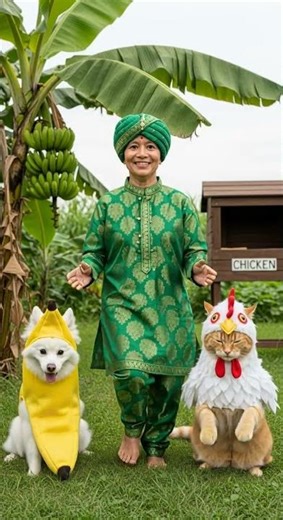 Adorable Baby Chicken Banana Dance Watch this cute move #petdance #cutepets #funnyanimals