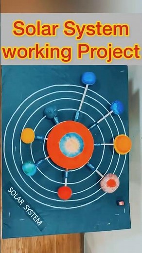 Solar System Project Making. Solar System Working Model.How to Make School Science Project #trending