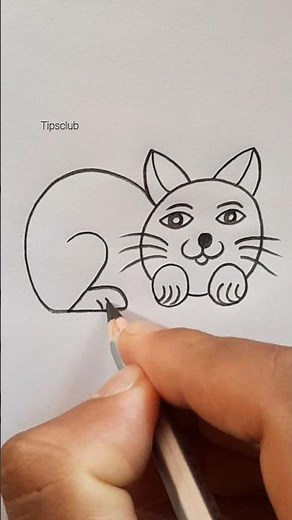 Real Cat Drawing Tutorial #drawing #art #stepbystep #easydrawing #pencilart #shorts
